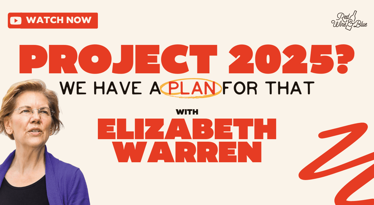 Watch Elizabeth Warren talk Project 2025 on YouTube Project 2025? We Have a Plan for That with Elizabeth Warren