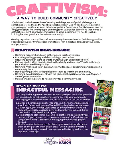Craftivism: A Way to Build Community Creatively