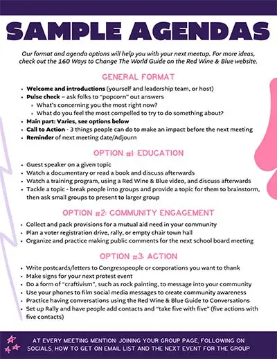 Sample Agendas