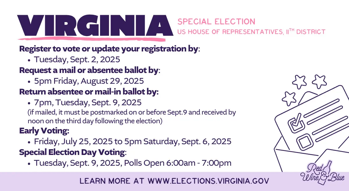 va-special-election-deadlines-2025 Virginia 2025 Special Election Deadlines