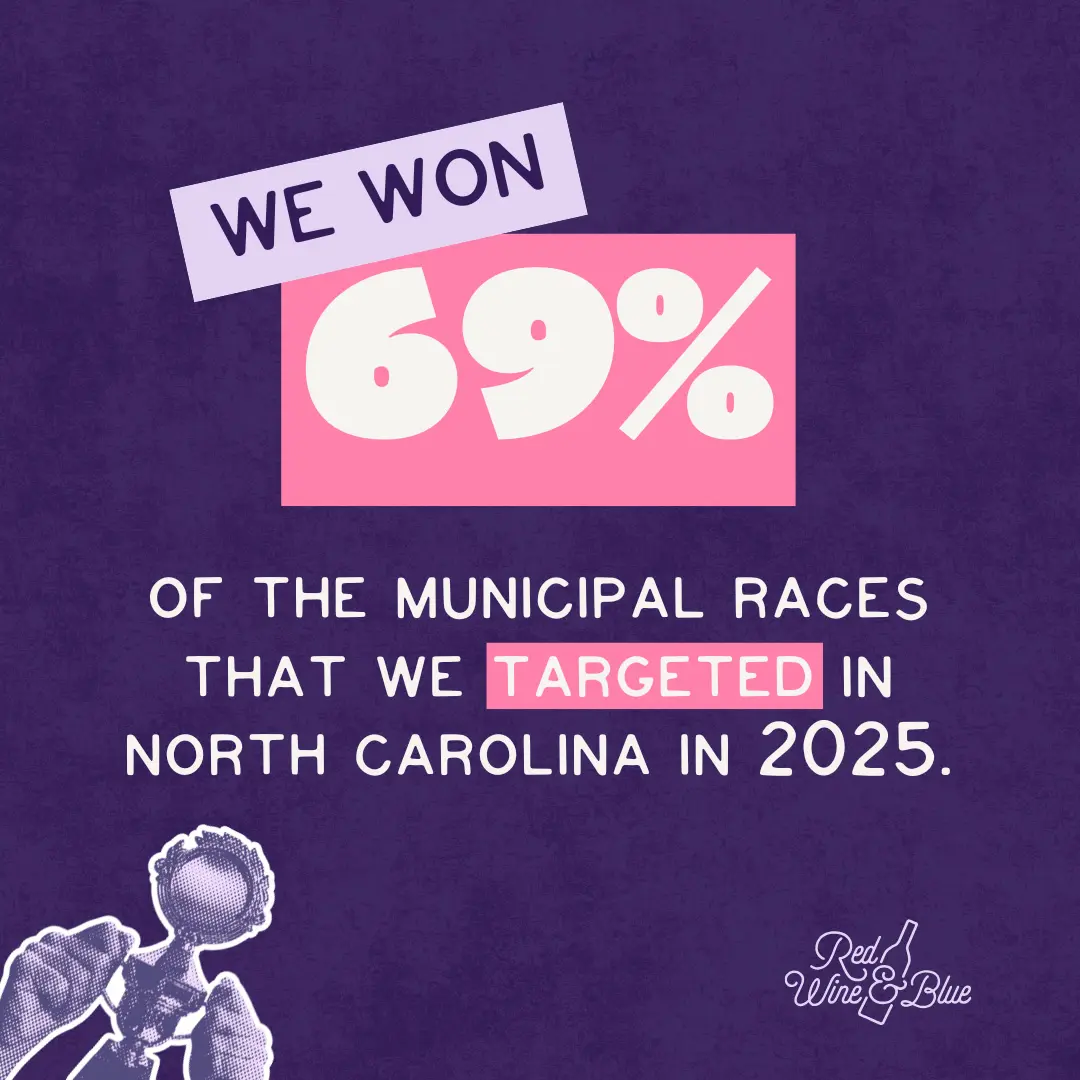 we won 69 percent of targeted municipal races