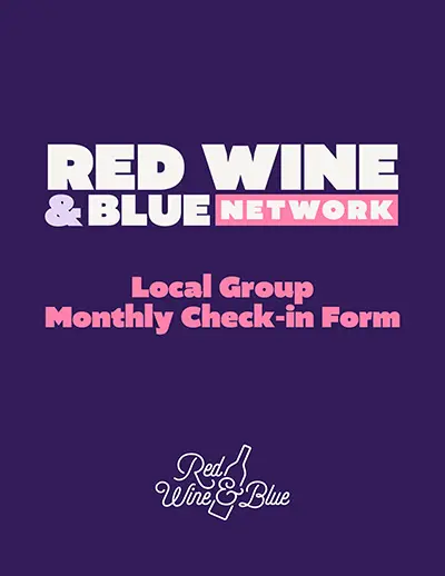 Red Wine & Blue Network Monthly Check-n Form