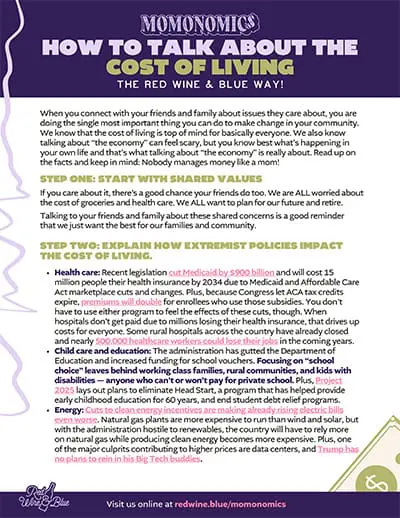 How to talk about the cost of living guide
