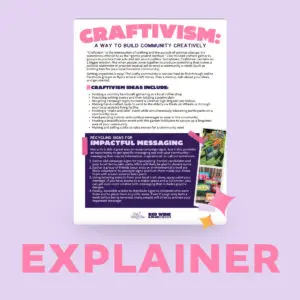 Craftivism explainer