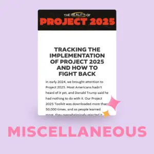 Project 2025 Tracker