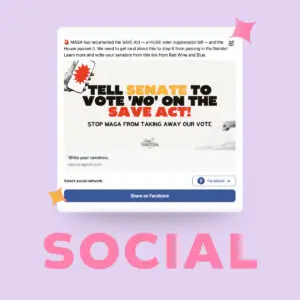 SAVE Act Social Posts