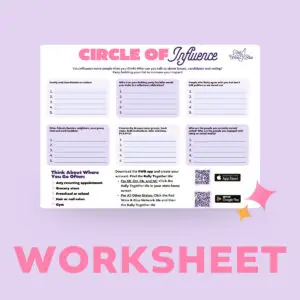 Circle of Influence worksheet