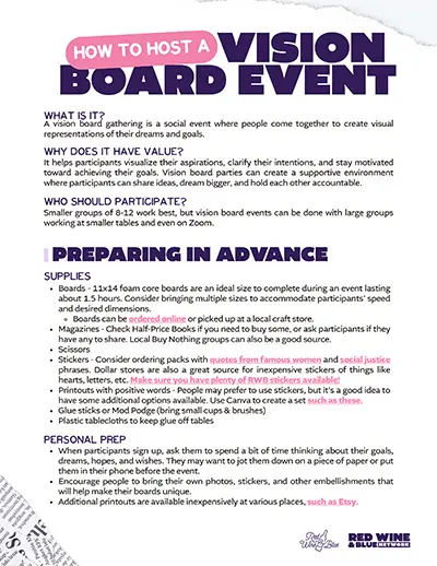 How to Host a Vision Board Event