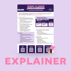 Friend-to-Friend Organizing Explainer