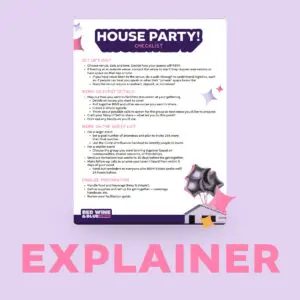 House Party Checklist Explainer