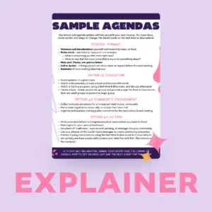 Sample Agendas Explainer