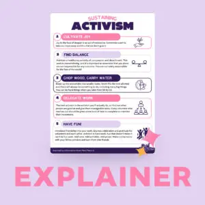 Sustaining Activism Explainer