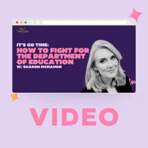 Fighting for the Dept of Education video