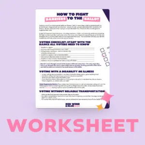 Barriers to the Ballot Worksheet