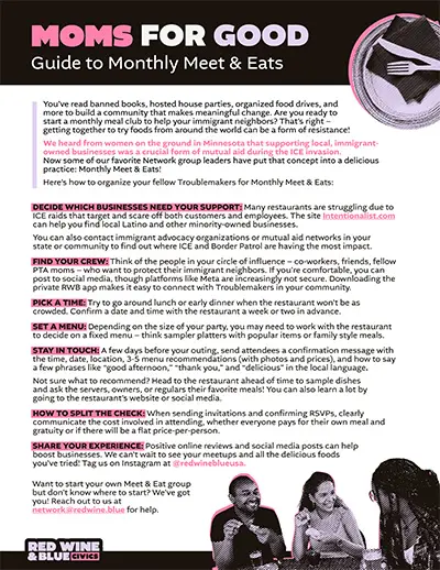 Guide to Monthly Meet and Eats