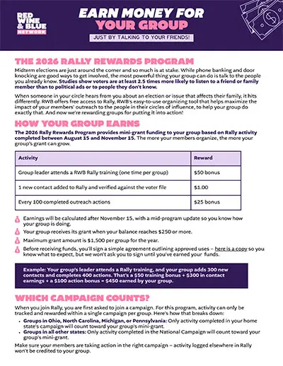 Rally Together Rewards Program