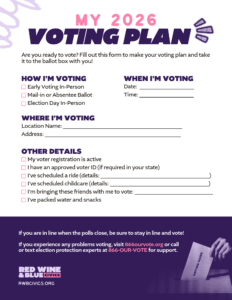 My 2026 Voting Plan